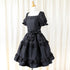 Noir Rose Jacquard Dress(Blk)