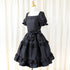 Noir Rose Jacquard Dress(Blk)