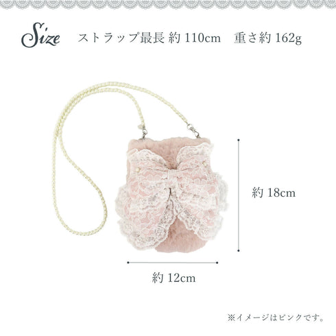 リボンファースマホポシェット