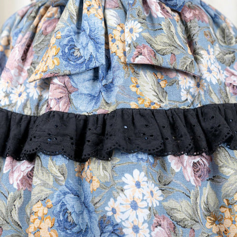 【ご予約商品】Antique Bloom Dressワンピース(ブルーローズ)