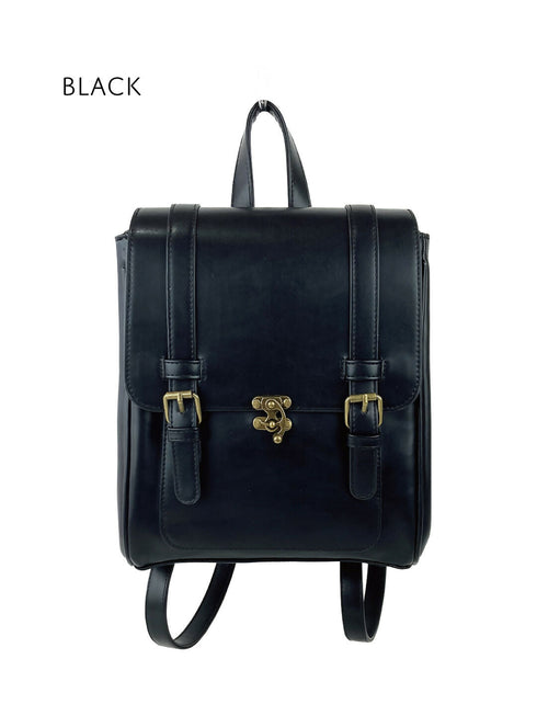 クラシカルミニサッチェルリュック TL-5602【グレージュ ブラック チョコブラウン】