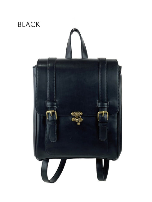 クラシカルミニサッチェルリュック TL-5602【グレージュ ブラック チョコブラウン】