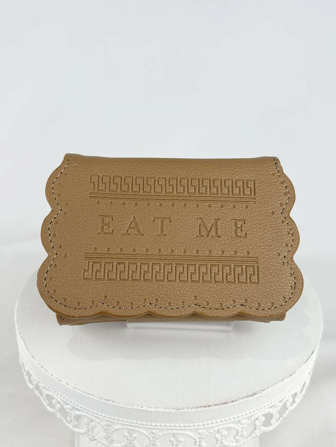 Sweet Magic Biscuitがま口折財布 LL-1038 【ベージュ ピンク】