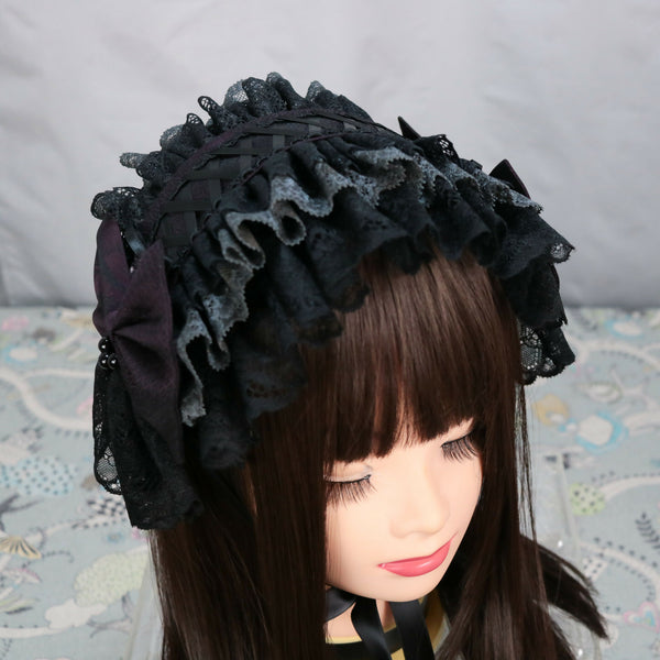 ダークパープル ヘッドドレス