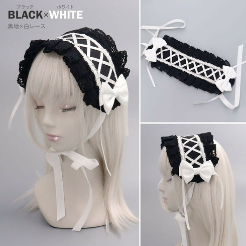 コルセットレース ヘッドドレス Lolitails+