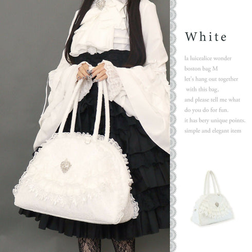 アリスワンダーボストンバッグ バッグ レディース アリス 不思議の国のアリス レース ロリィタ ロリータ