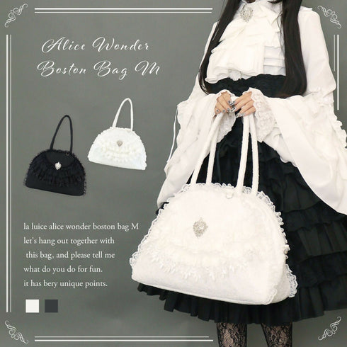 アリスワンダーボストンバッグ バッグ レディース アリス 不思議の国のアリス レース ロリィタ ロリータ