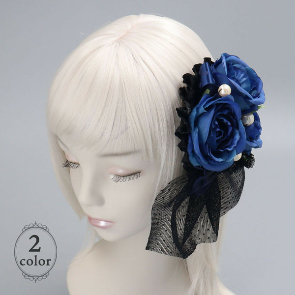 ローズとパール リボン ヘッドドレス Lolitails+