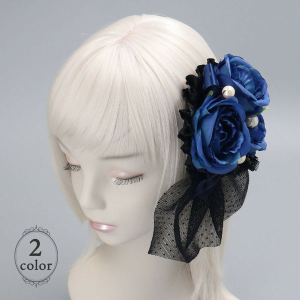 ローズとパール リボン ヘッドドレス Lolitails+