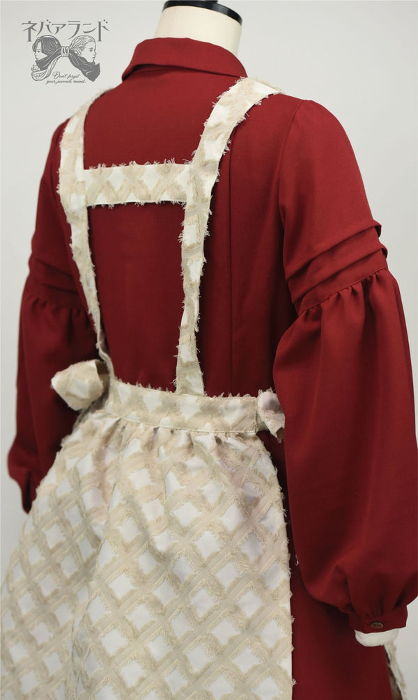 Apiari List One-piece Dress <Red・M>