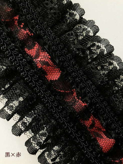 デビルホーン ヘッドドレス/黒×赤