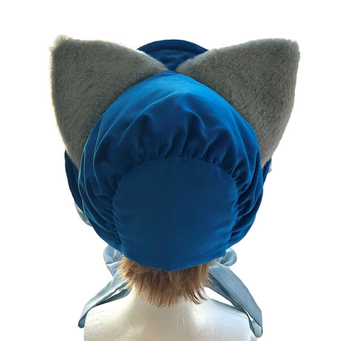 猫のボンネット ブルー