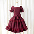 Noir Rose Jacquard Dress(ボルドー)