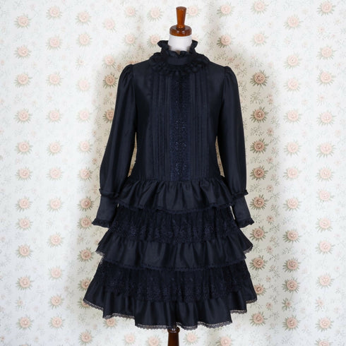 Victorian Nocturne Dress(Blk)