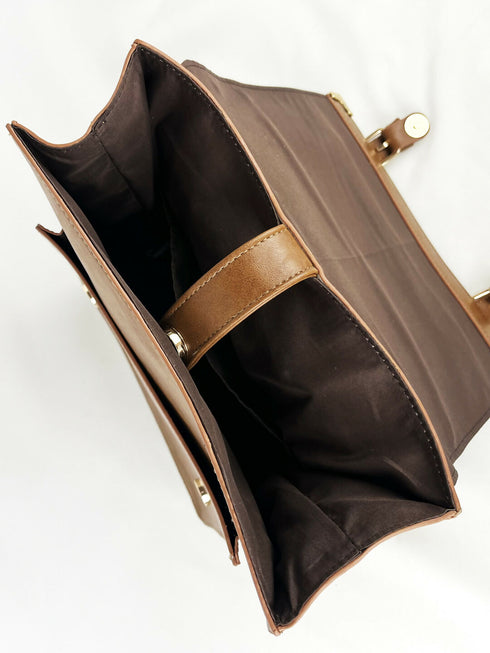 ベルト縦型サッチェル TL-5605【ブラック ブラウン ボルドー】