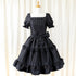 Noir Rose Jacquard Dress(Blk)