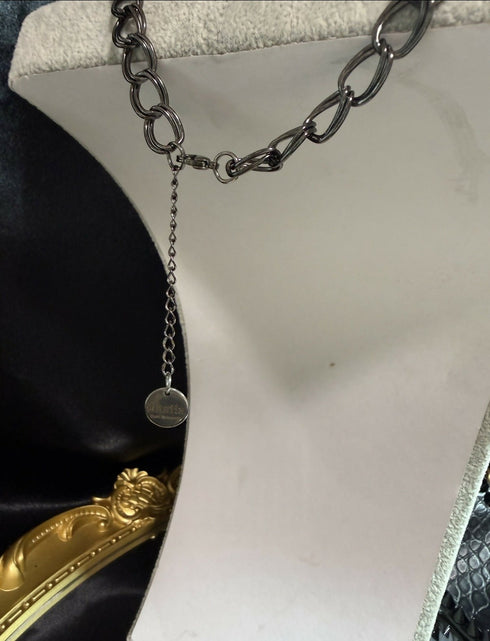Leather punk tie