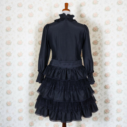 Victorian Nocturne Dress(Blk)