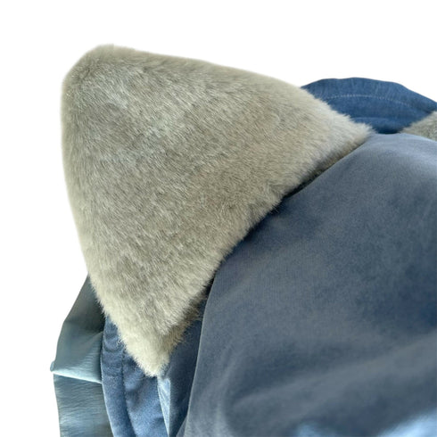 猫のボンネット 空色ブルー