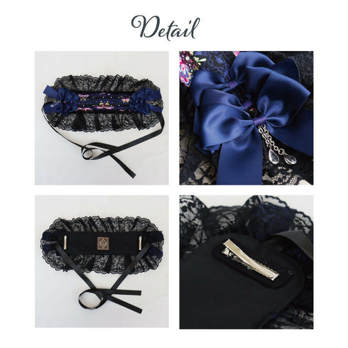 闇夜舞う毒蝶の煌羽ヘッドドレス