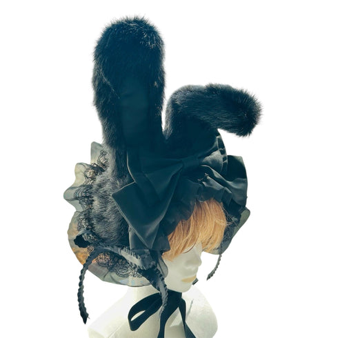 うさぎのヘッドドレス ブラック