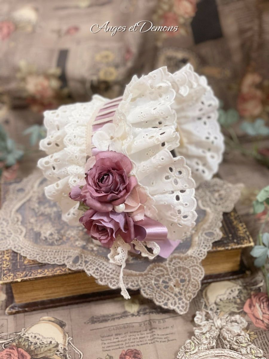 Roseカチューシャ Innocent World｜フリルサテンローズカチューシャFrilled Satin Rose