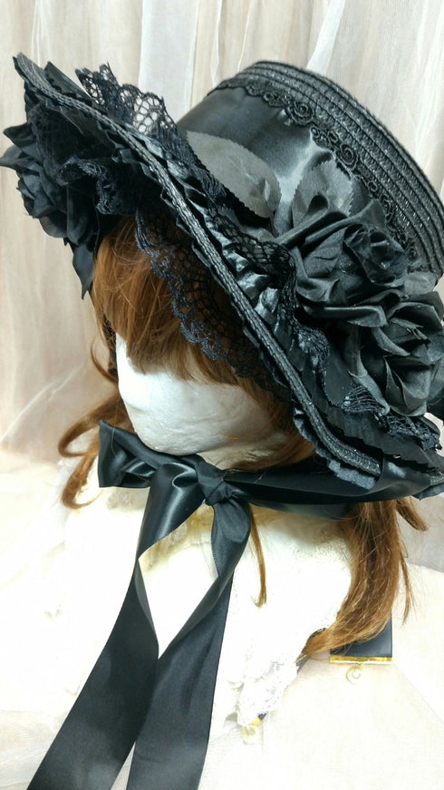 黒スペシャルストローハット