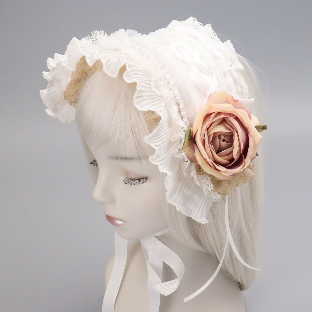 アンティークレース&ローズ ヘッドドレス Lolitails+ – Gothic and
