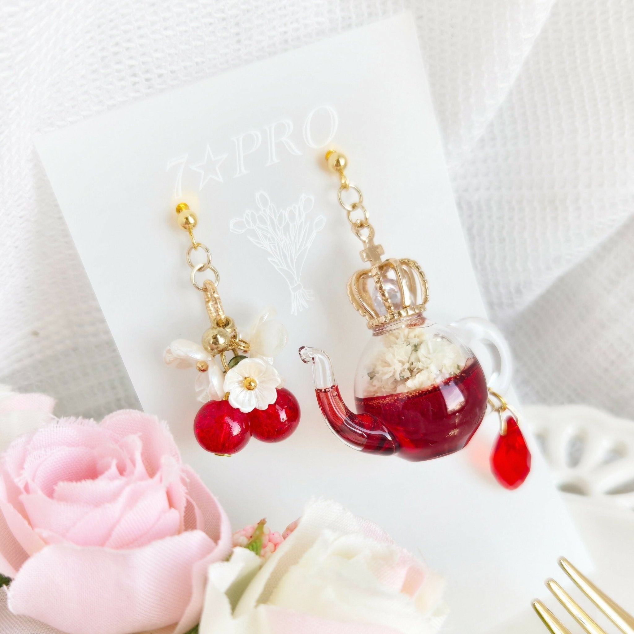 Cherry tea(ピアス・イヤリング) – Gothic and Lolita Mall